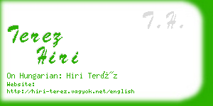 terez hiri business card